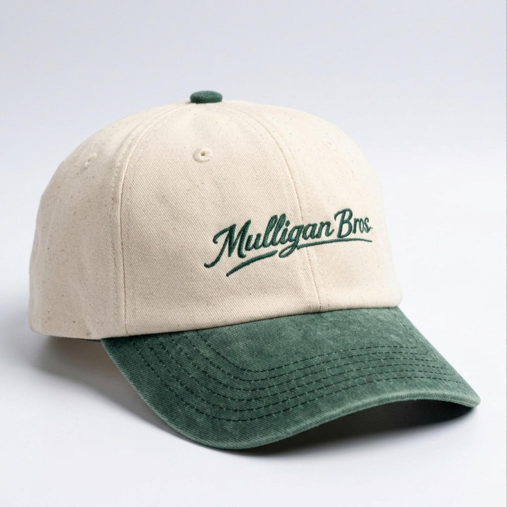 Multigan Cap Mulligan Bros Vintage Golf Cap | Contrast Peak Low Profile Hat